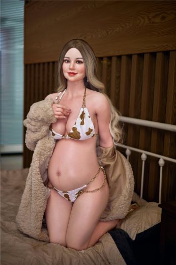 Picture of Irontech Silicone Doll Rose S3: Irontech Pregnant White Sex Doll (Full Silicone）