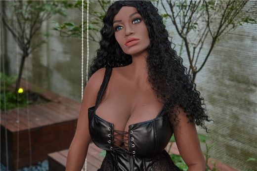 Picture of Irontech Tpe Sex Doll Irontech Black Sex Doll - Nuru