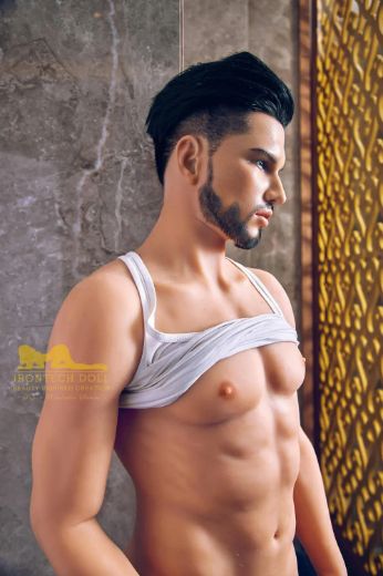 Picture of Irontech Male Doll 162cm/5ft4 Male Silicone Head Sex Doll – Kevin (Tan Skin)