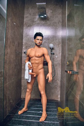 Picture of Irontech Male Doll 162cm/5ft4 Male Silicone Head Sex Doll – Kevin (Tan Skin)