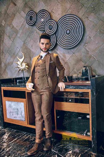 Picture of Irontech Male Doll 162cm/5ft4 Male Silicone Head Sex Doll – Kevin (White Skin)