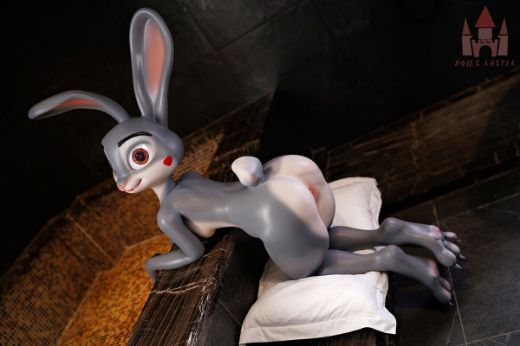Picture of 168cm/5ft6 A-cup Silicone Sex Doll – Rabitty (Judy Hopps)