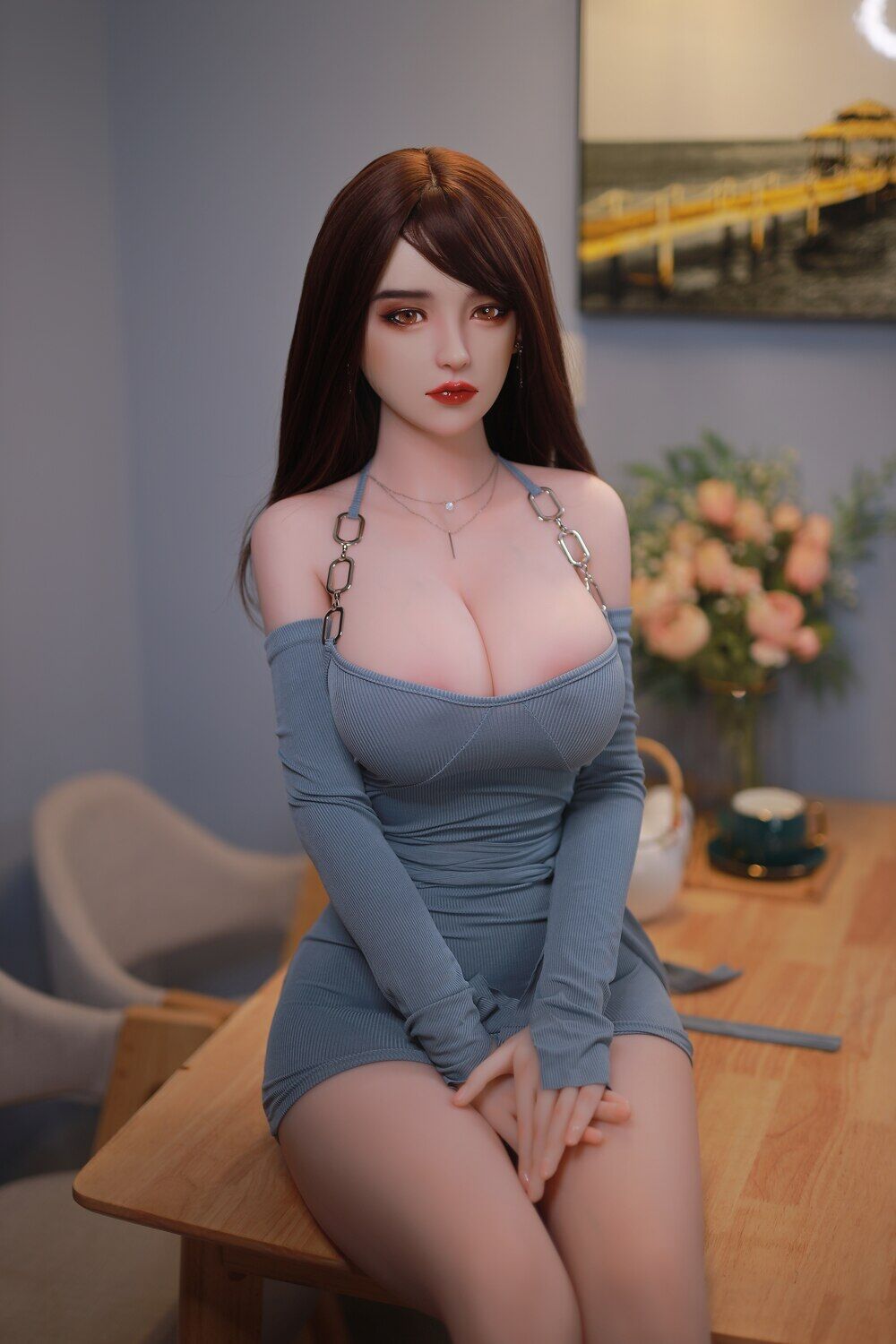 Picture of JY Doll | 161cm/5ft3 E-cup Silicone Head Sex Doll – Anna Jasper