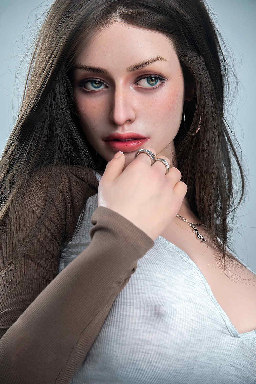 Picture of XY Doll | 162cm/5ft4 G-cup Silicone Head Sex Doll – Everleigh