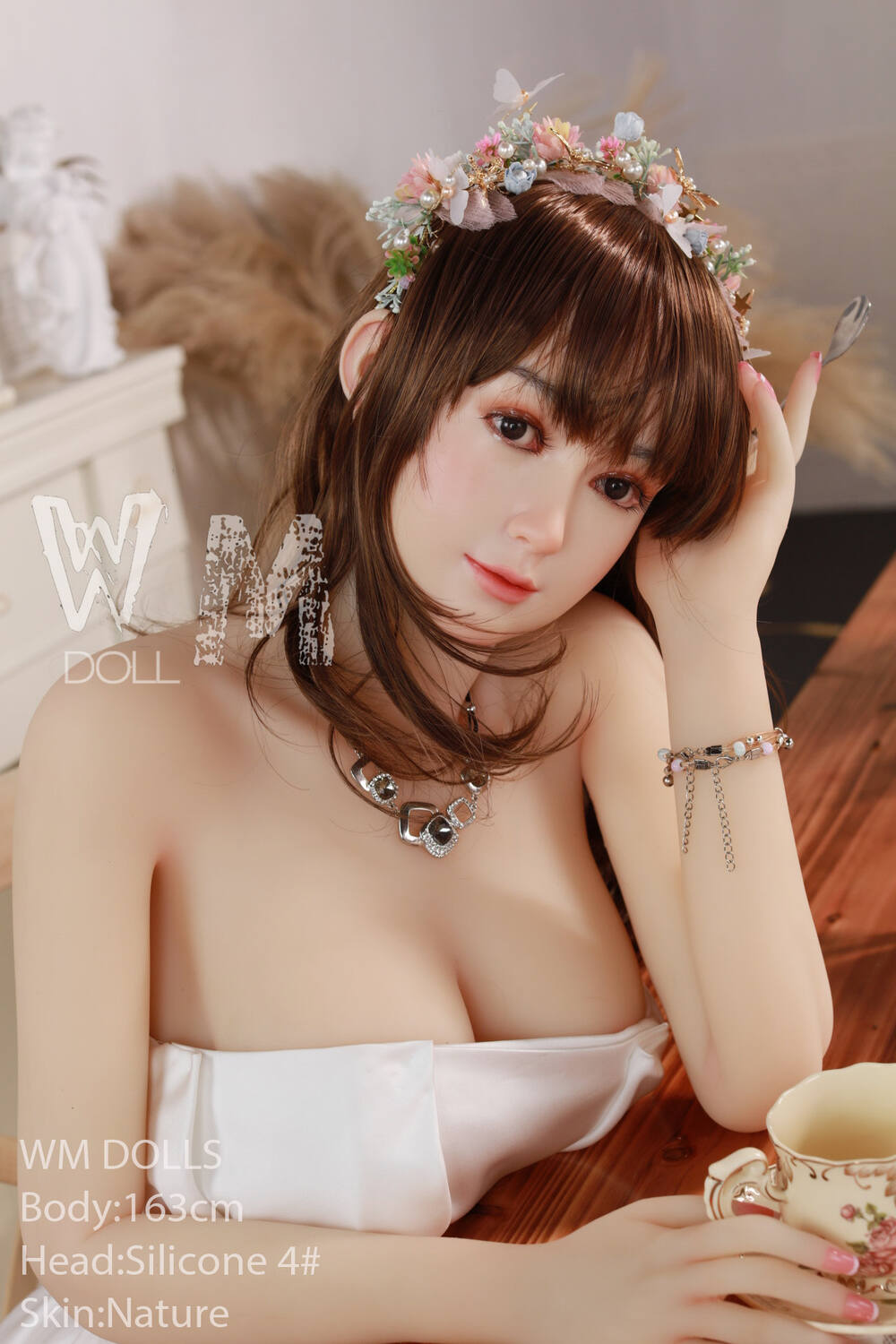 Picture of WM Hybrid Sex Doll 163cm/5ft4 C-cup Silicone Head Sex Doll – Myrtille