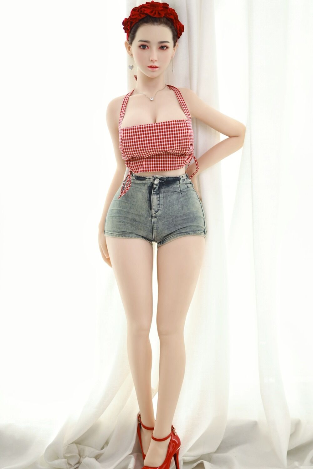 Picture of JY Doll | 157cm/5ft2 H-cup Silicone Head Sex Doll – Ina Bryce