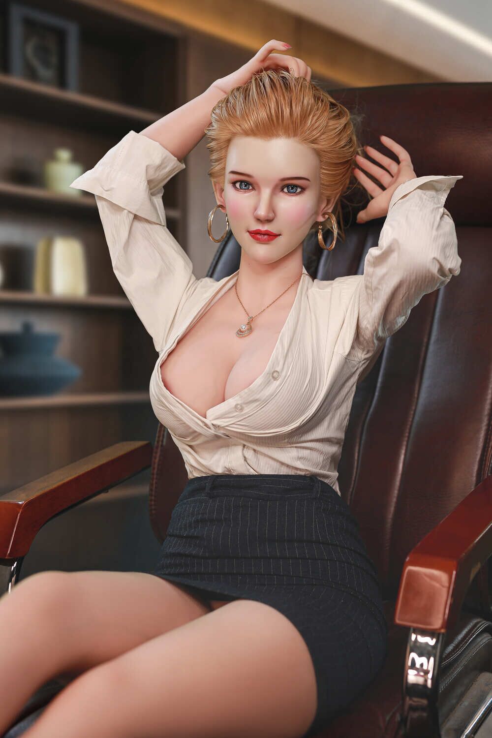 Picture of JY Doll | 163cm/5ft4 K-cup Silicone Head Sex Doll – Emily Aly