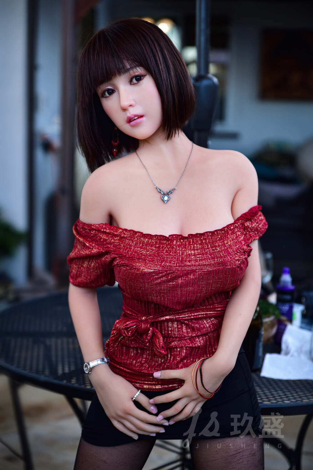 Picture of Jiusheng Female Sex Doll 150cm/4ft11 D-cup Silicone Head & Tpe Body Sex Doll – Lily