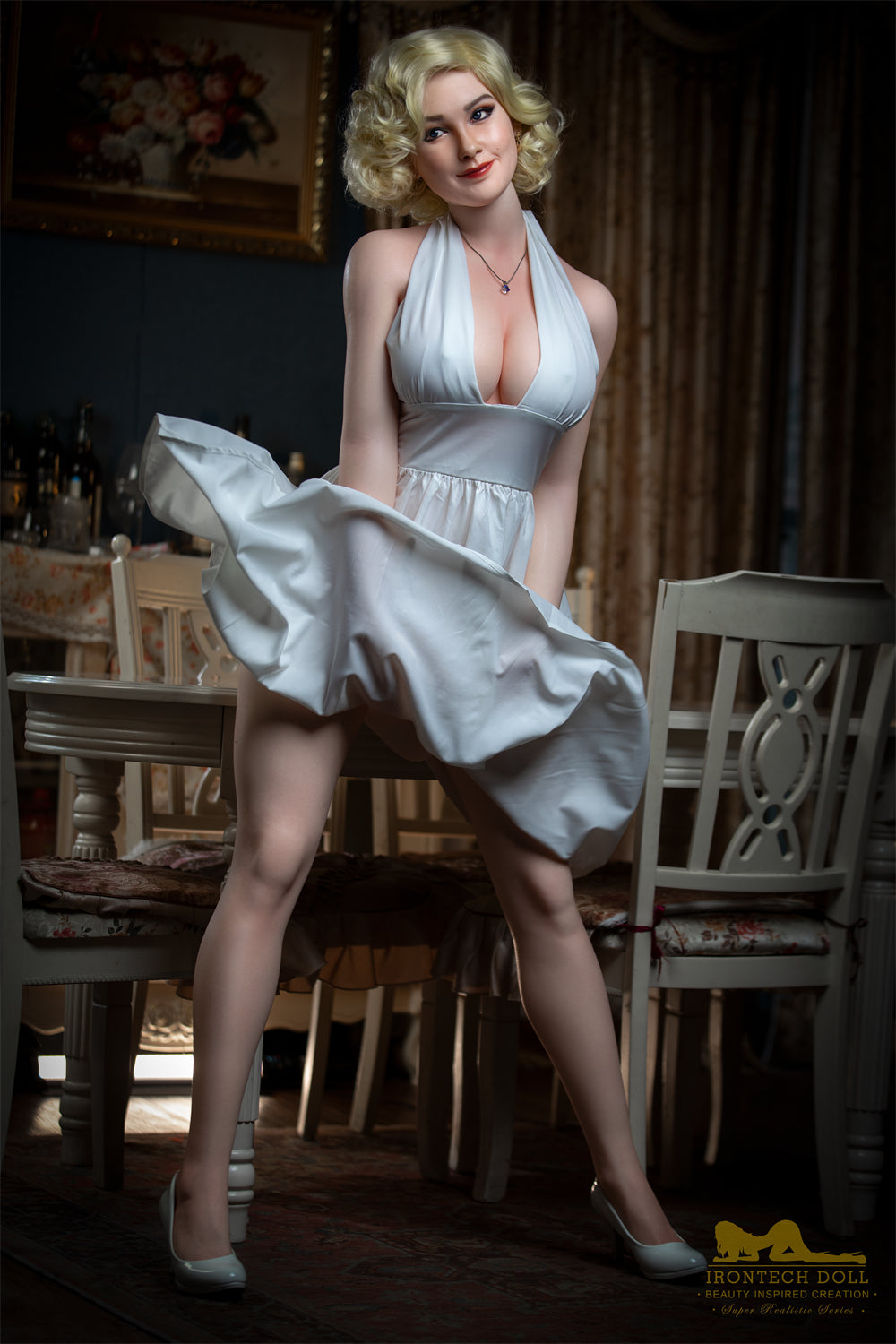 Picture of Irontech Female Silicone Doll Carmel S12: White Sex Doll (Full Silicone)