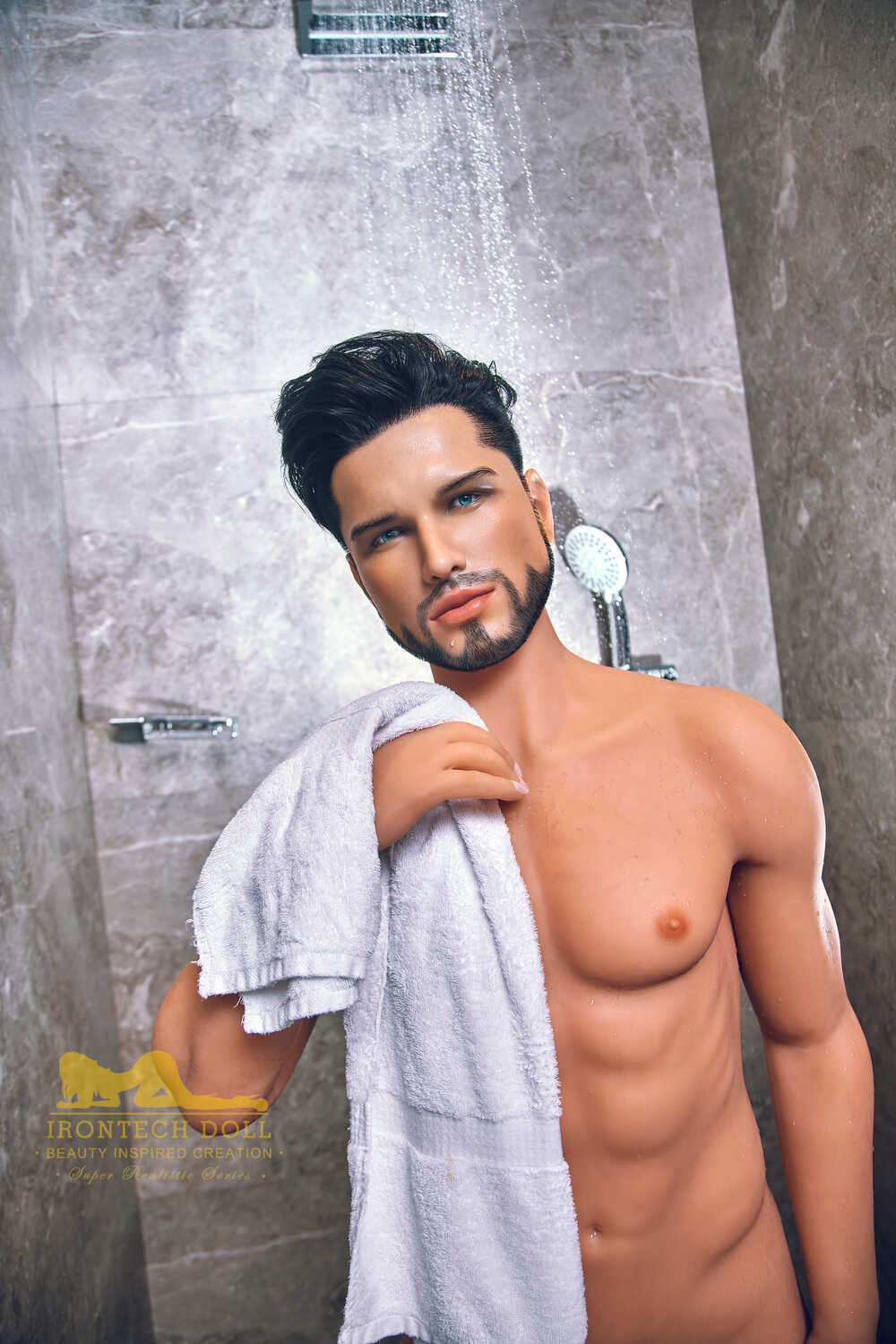 Picture of Irontech Male Sex Doll 162cm/5ft4 Male Silicone Head Sex Doll – Kevin (Tan Skin)