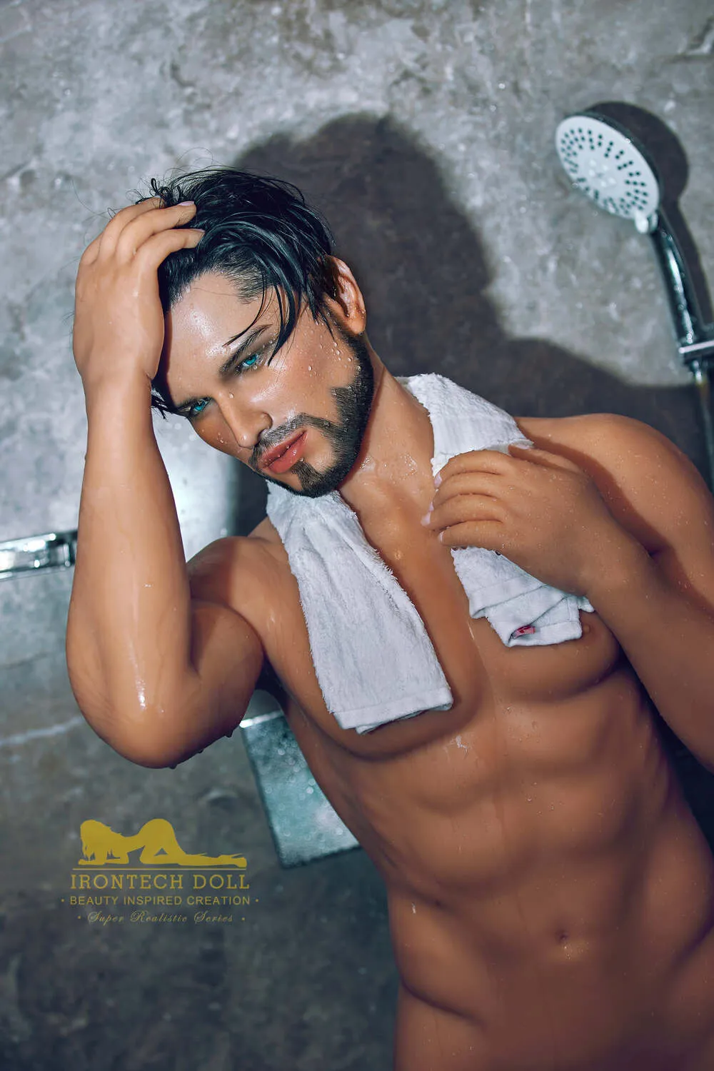 Picture of Irontech Male Sex Doll 162cm/5ft4 Male Silicone Head Sex Doll – Kevin (Tan Skin)