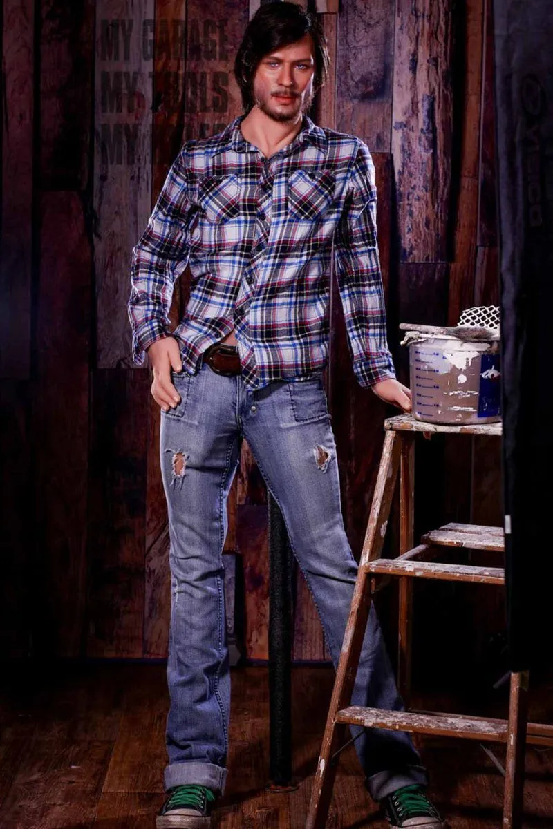 Picture of HR Male Doll 167cm/5ft6 Male Silicone Head Sex Doll – Adair [Hair Implants]