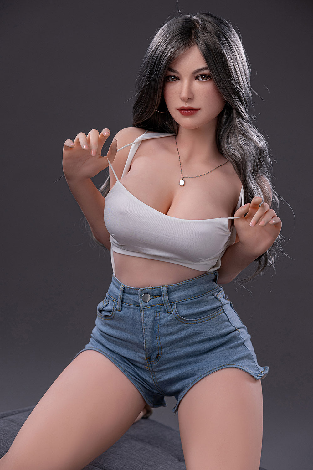 Picture of RIDMII Karyn Unique Design 5'3 FT(163cm) Sex Dolls Silicone Head TPE Body Realistic Love Doll