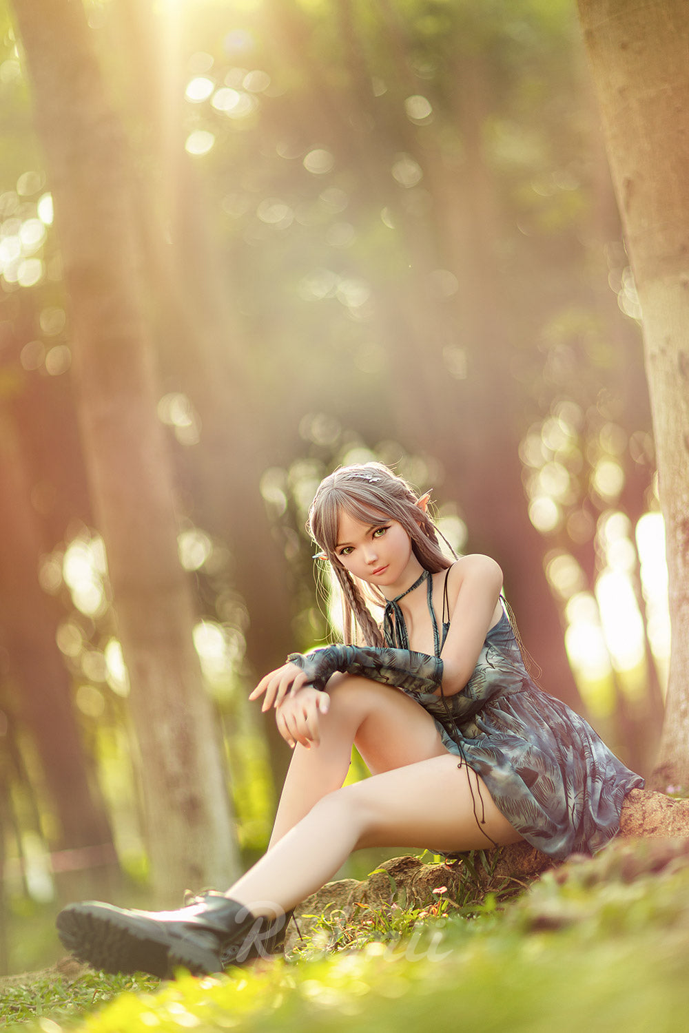 Picture of RIDMII Aggie Unique Design 5'3 FT(163cm) Genie Sex Doll Silicone Head Elf Big Breasts Adult Love Doll