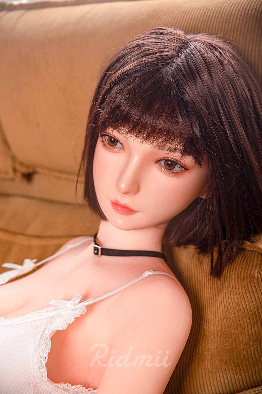 Picture of RIDMII Momo Unique Design 5'3 FT(163cm) Short Hair Sex Doll Silicone Head TPE Body Realistic Love Doll