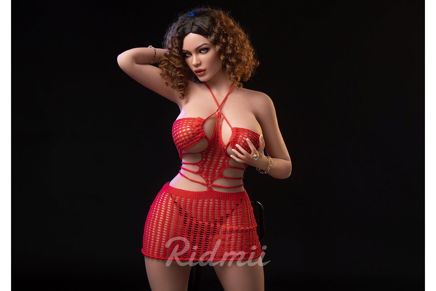 Picture of RIDMII Anita Unique Design 5'3 FT (162cm) #461 Silicone Head TPE Body Blowjob Realistic Sex Doll