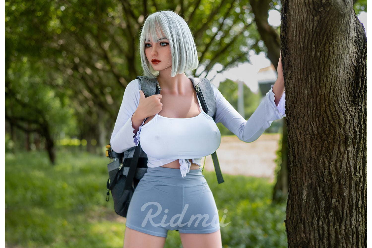 Picture of RIDMII Danica Unique Design 5'3 FT (161cm) #468 Silicone Head TPE Body Blowjob Realistic BBW Sex Doll