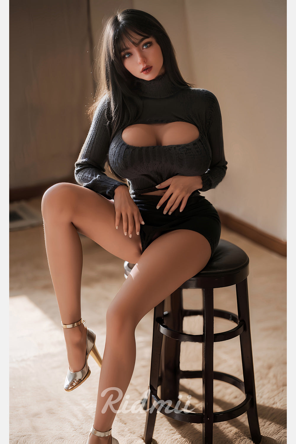 Picture of RIDMII Danica Plus Unique Design 5'3 FT (161cm) #468 Silicone Head TPE Body Blowjob Adult Blowjob Sex Doll