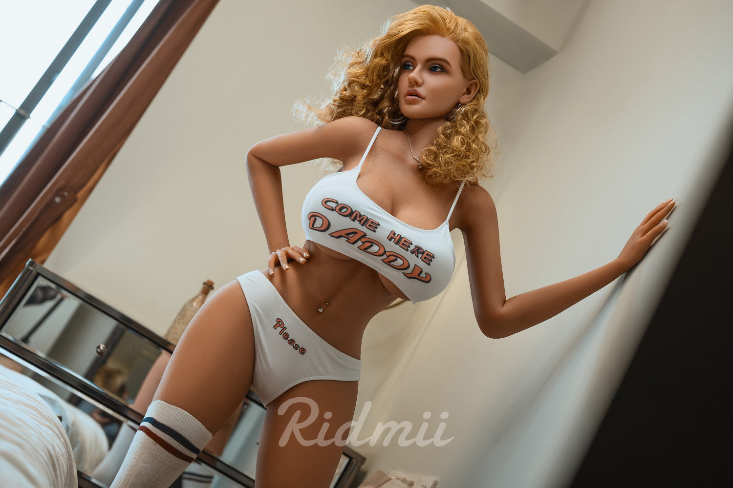 Picture of RIDMII Lori Unique Design 5'3 FT (161cm) #634E Big Boobs Silicone Head TPE Body Blowjob Sex Doll