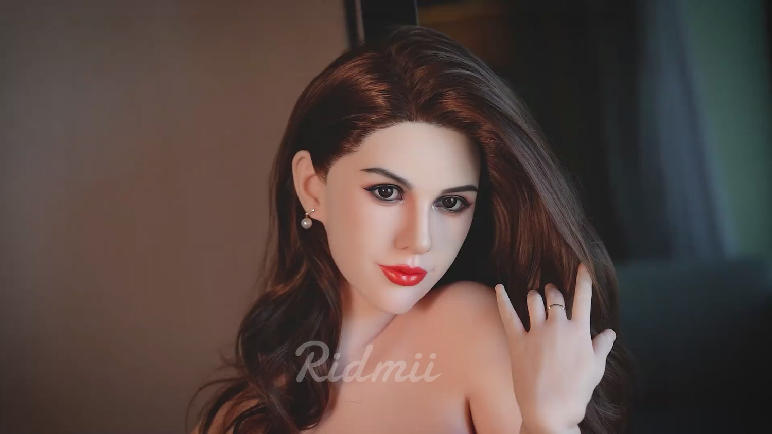 Picture of RIDMII Samia Unique Design 5'6 FT (170cm) Silicone Head TPE Body Milf Sex Doll BBW Mature Woman Love Doll