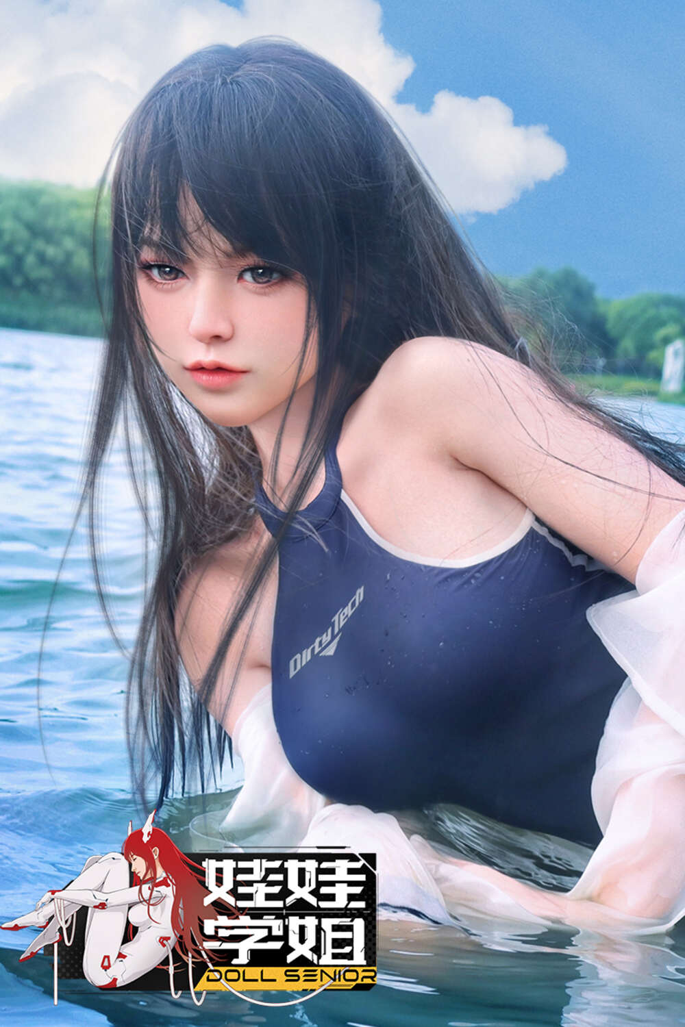 Picture of Doll Senior Hybrid Sex Doll 158cm/5ft2 E-cup Silicone Head Sex Doll – Cainai