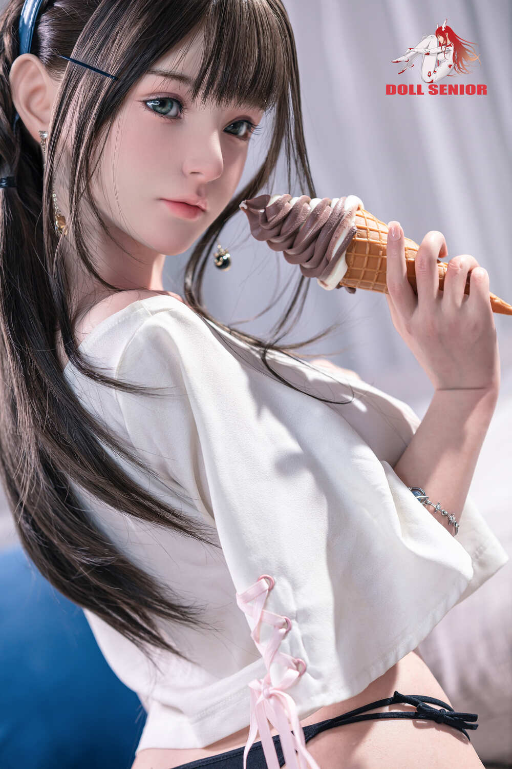 Picture of Doll Senior Hybrid Sex Doll 148cm/4ft10 D-cup Silicone Head Sex Doll – Miye