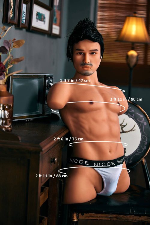 Picture of Irontech Male Sex doll Torso - 100cm/3ft3 71LB Male TPE Sex Doll Torso – Kevin