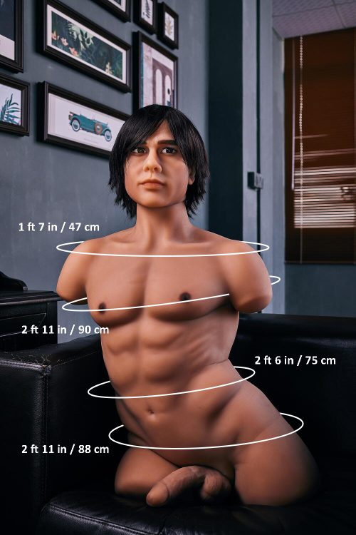 Picture of Irontech Male Sex doll Torso - 100cm/3ft3 71LB Male TPE Sex Doll Torso – Clarles