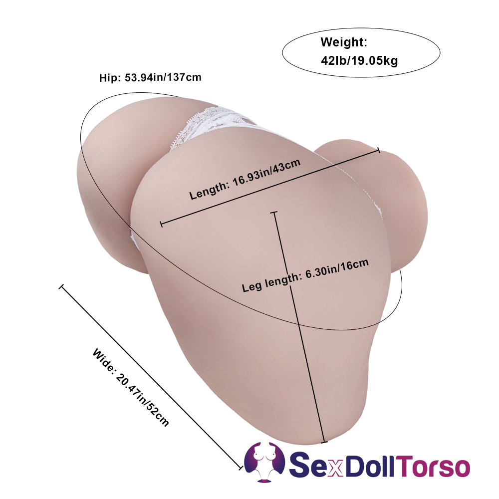Picture of Torso Sex Doll Doris: (42LB) Jiggly Big Round Gel Ass Torso