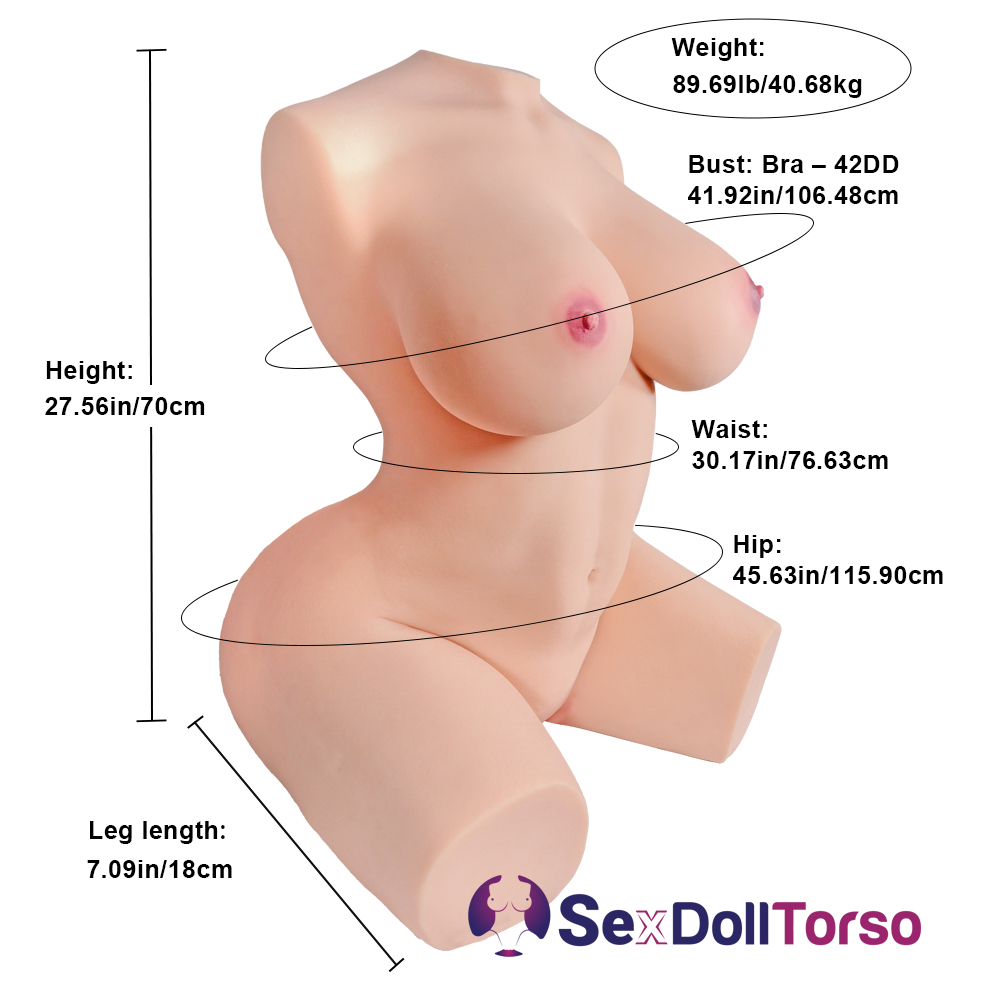 Picture of Torso Sex Doll Alexandra 3.0: (89.69LB) Full-sized, Bouncy Shapely Big Butt Sex Doll With Large Gel Breasts And Ass