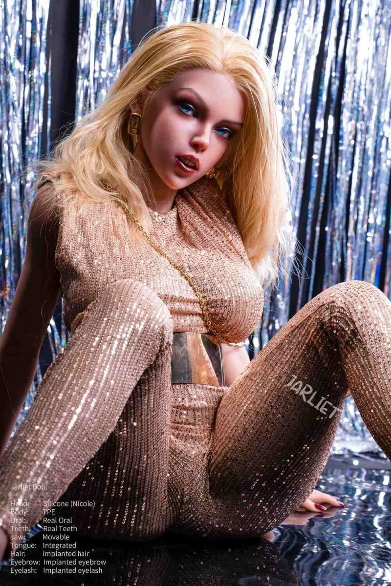 Picture of Jarliet Hybrid Sex Doll 148cm/4ft10 E-cup Silicone Head Sex Doll – Nicole