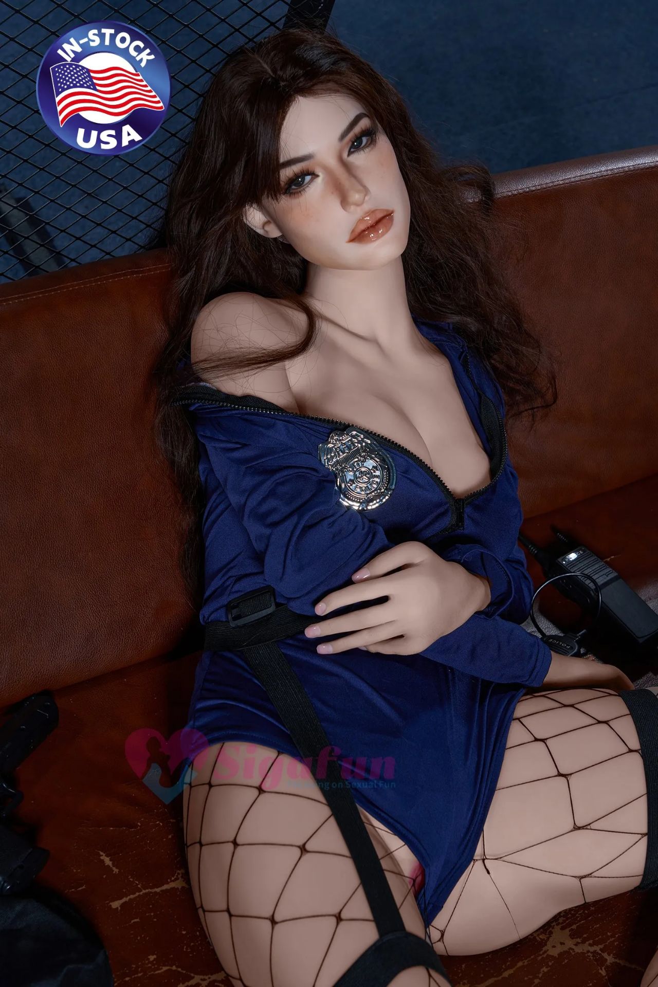 Picture of Sigafun Sex Doll 163CM Big Ass Sex Doll Amani Policewoman [In Stock | US Only]