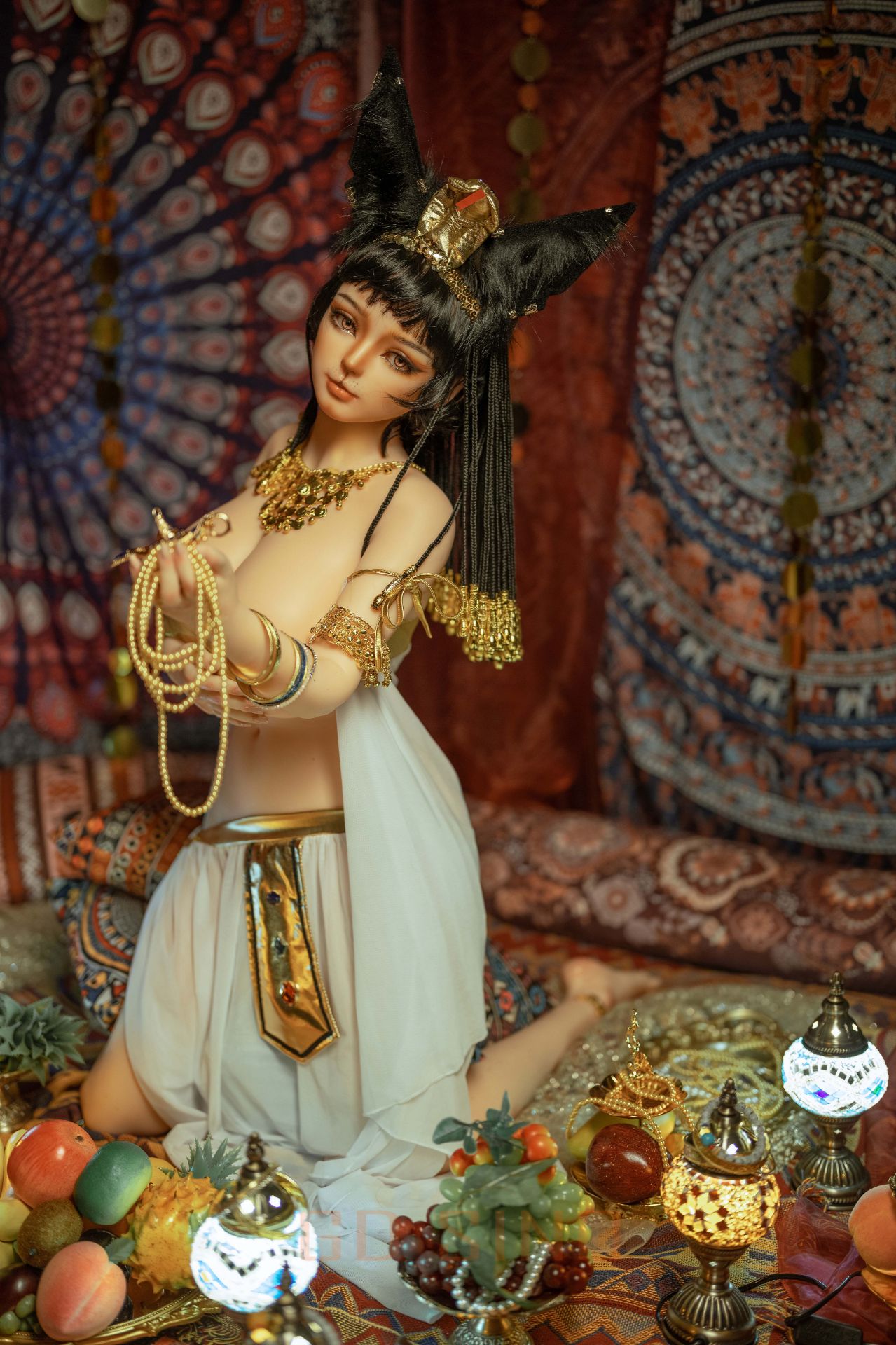 Picture of GD Sino 155cm/5ft1 L-cup Silicone Sex Doll – G155 Body + G1 Luozi (cat-like makeup) - Luozi