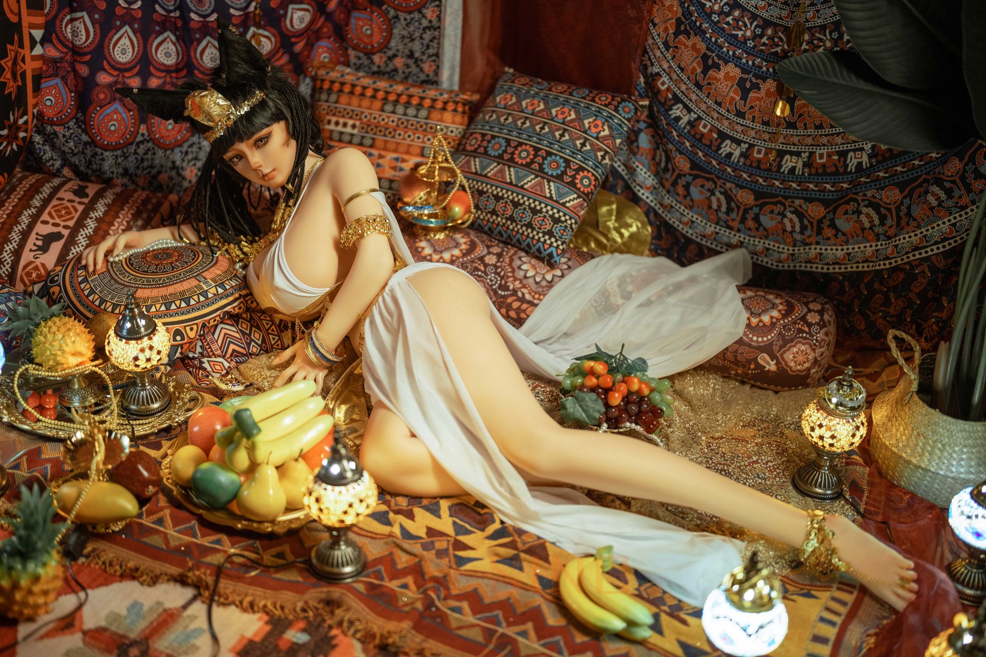 Picture of GD Sino 155cm/5ft1 L-cup Silicone Sex Doll – G155 Body + G1 Luozi (cat-like makeup) - Luozi