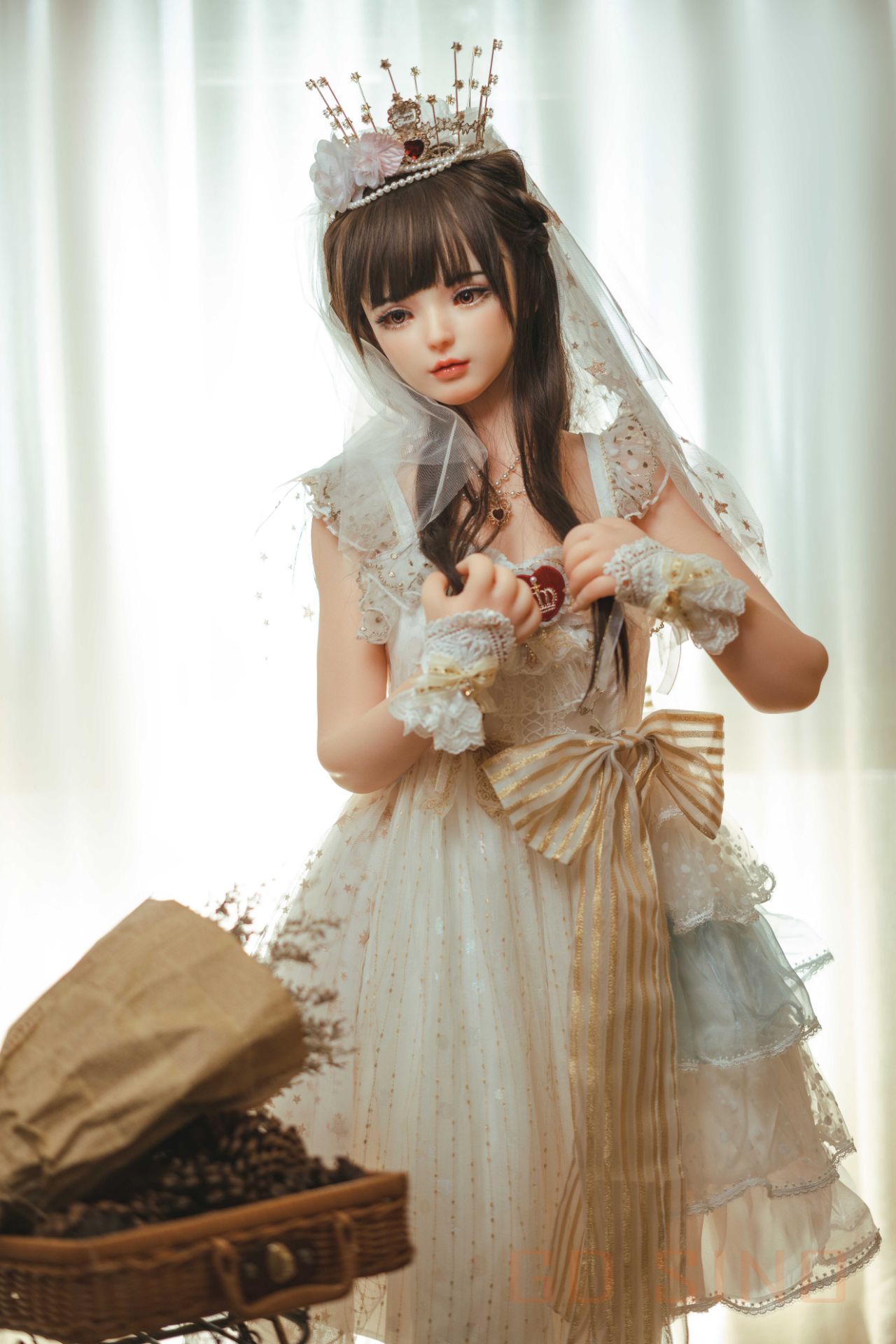 Picture of GD Sino Doll 156cm/5ft1 C-cup Silicone Sex Doll – Luozi (Little princess)