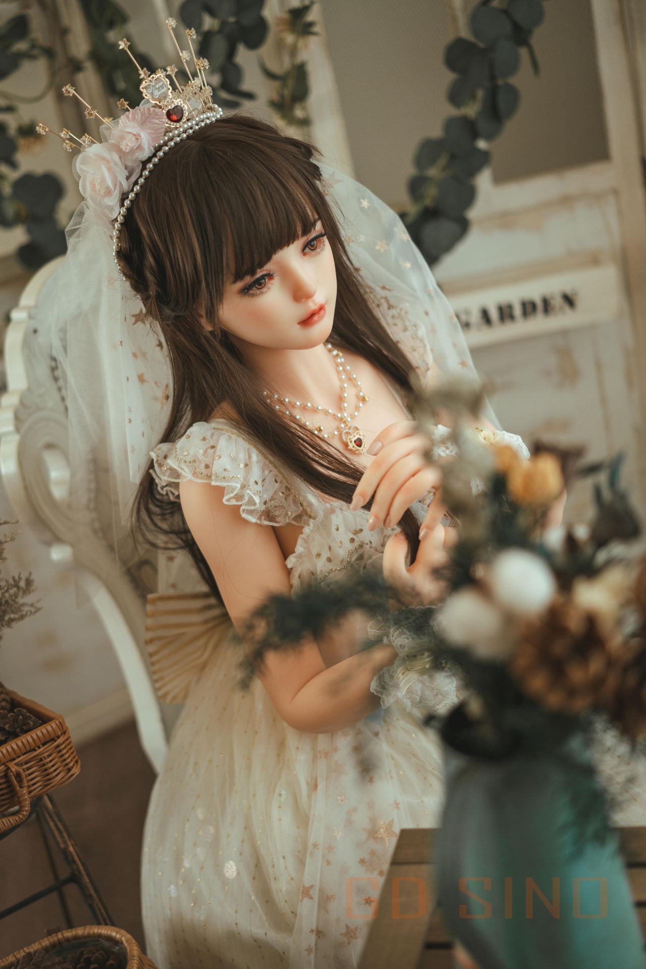 Picture of GD Sino Doll 156cm/5ft1 C-cup Silicone Sex Doll – Luozi (Little princess)