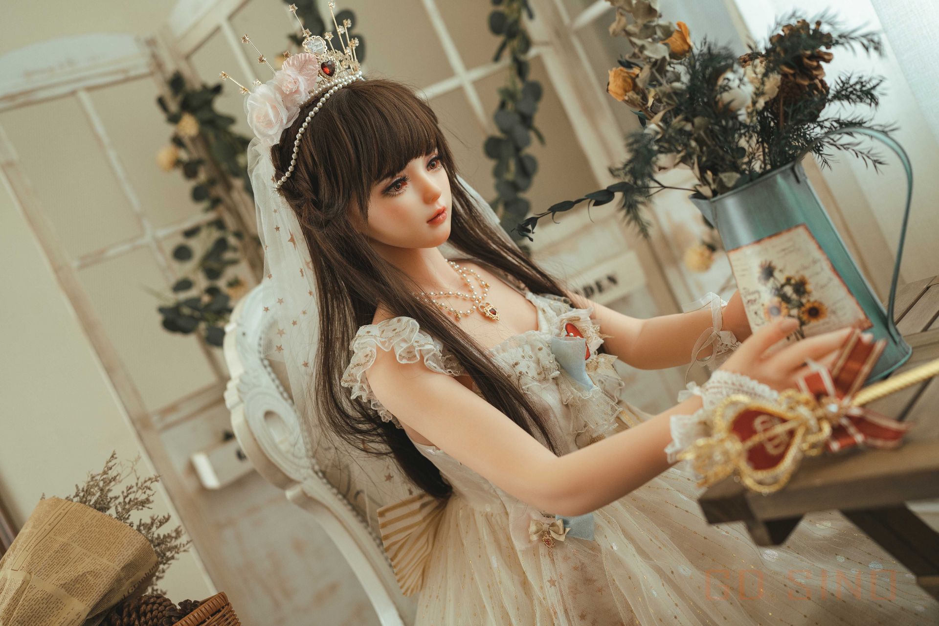 Picture of GD Sino Doll 156cm/5ft1 C-cup Silicone Sex Doll – Luozi (Little princess)