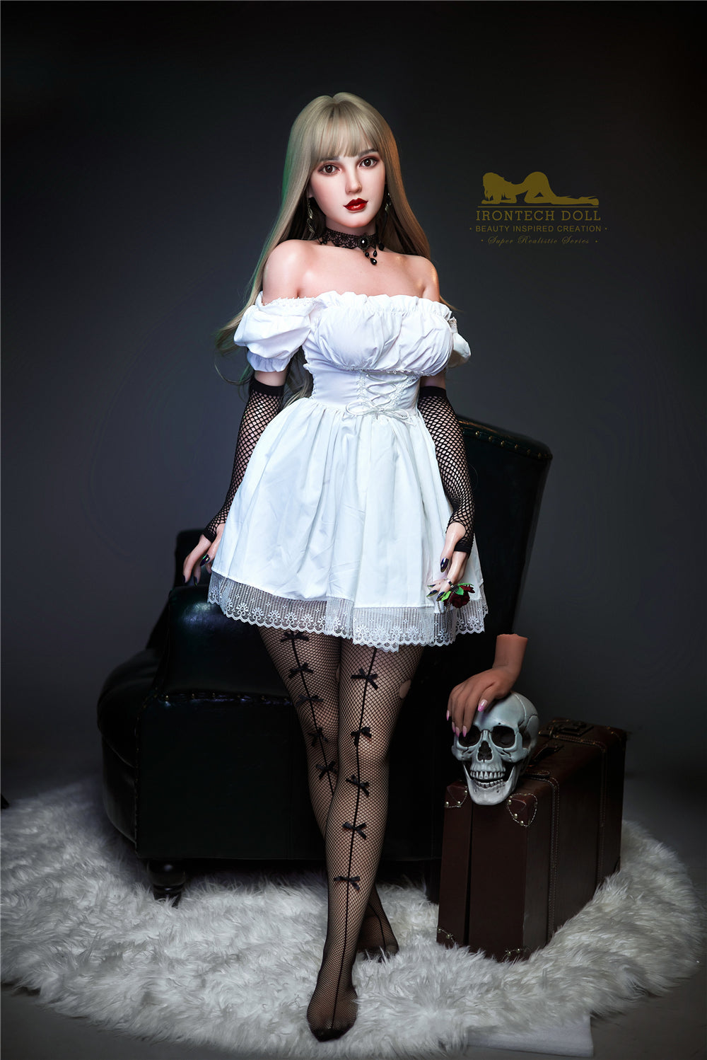 Picture of Irontech Full Silicone Sex Doll Cherry S9 White Sex Doll