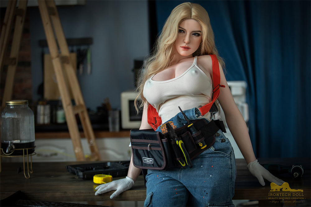 Picture of Irontech Full Silicone Sex Doll Flora S38: White Sex Doll