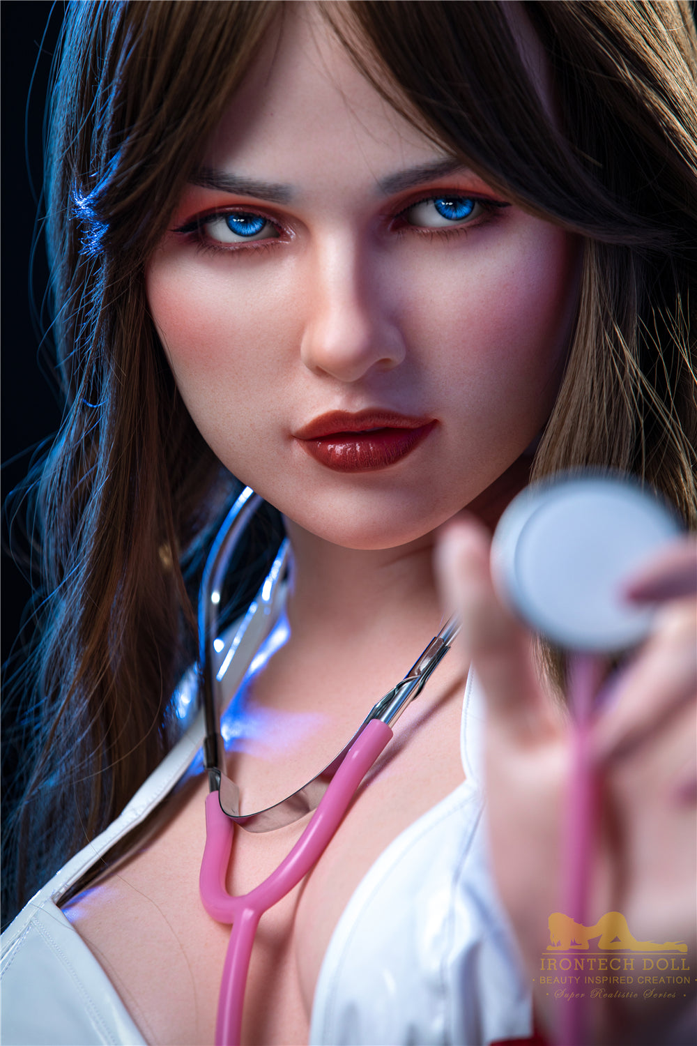 Picture of Irontech Full Silicone Sex Doll Hazel S18(ROS Available): White Sex Doll