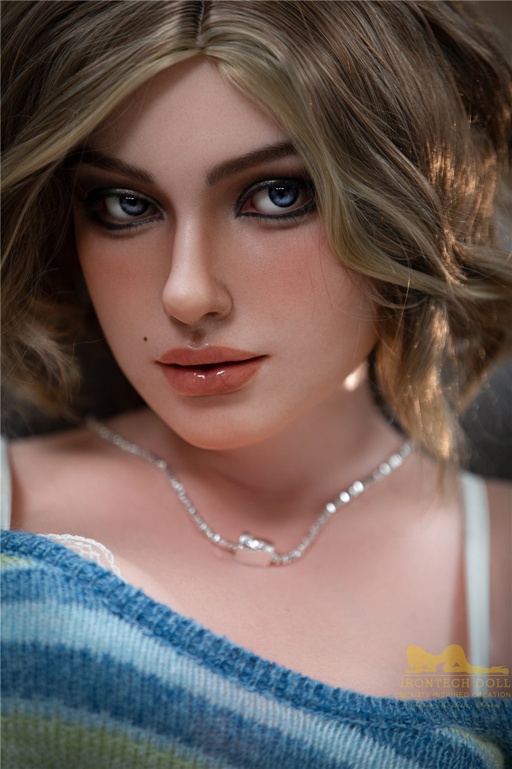 Picture of Irontech Full Silicone Sex Doll Luna S17(ROS Available): White Sex Doll