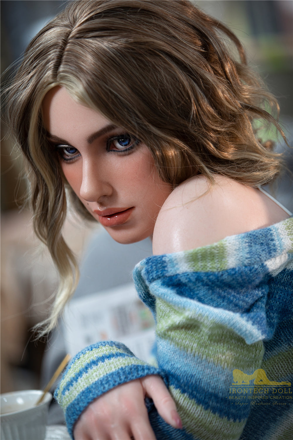 Picture of Irontech Full Silicone Sex Doll Luna S17(ROS Available): White Sex Doll