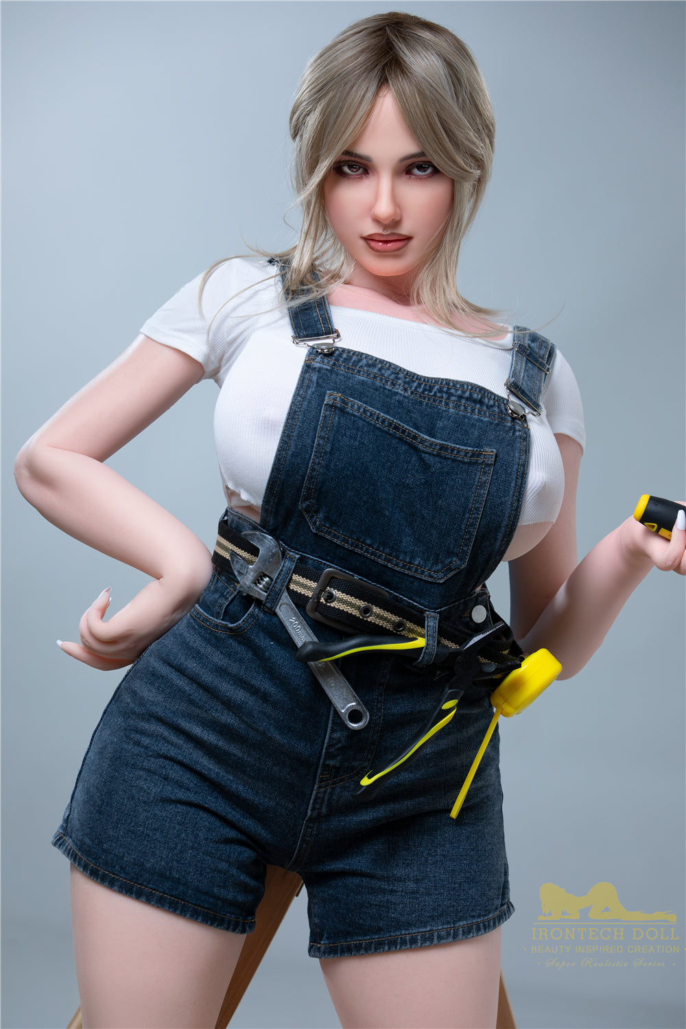 Picture of Irontech Full Silicone Sex Doll Luna S17(ROS Available): White Sex Doll