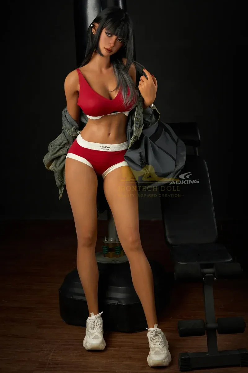 Picture of Irontech 161cm/5ft3 Athletic Sex Doll S14 Dark Tanned Miku – Fitness Queen