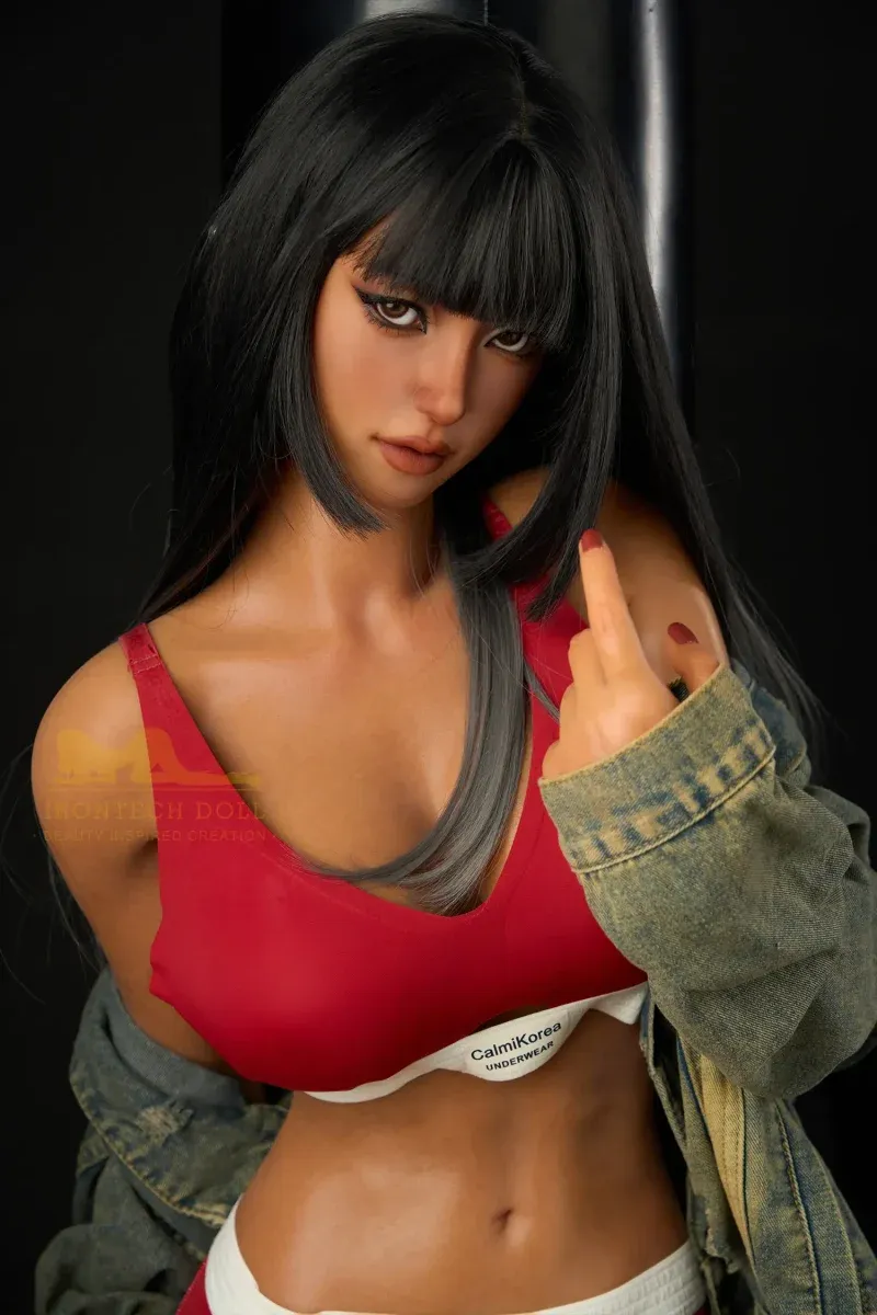 Picture of Irontech 161cm/5ft3 Athletic Sex Doll S14 Dark Tanned Miku – Fitness Queen