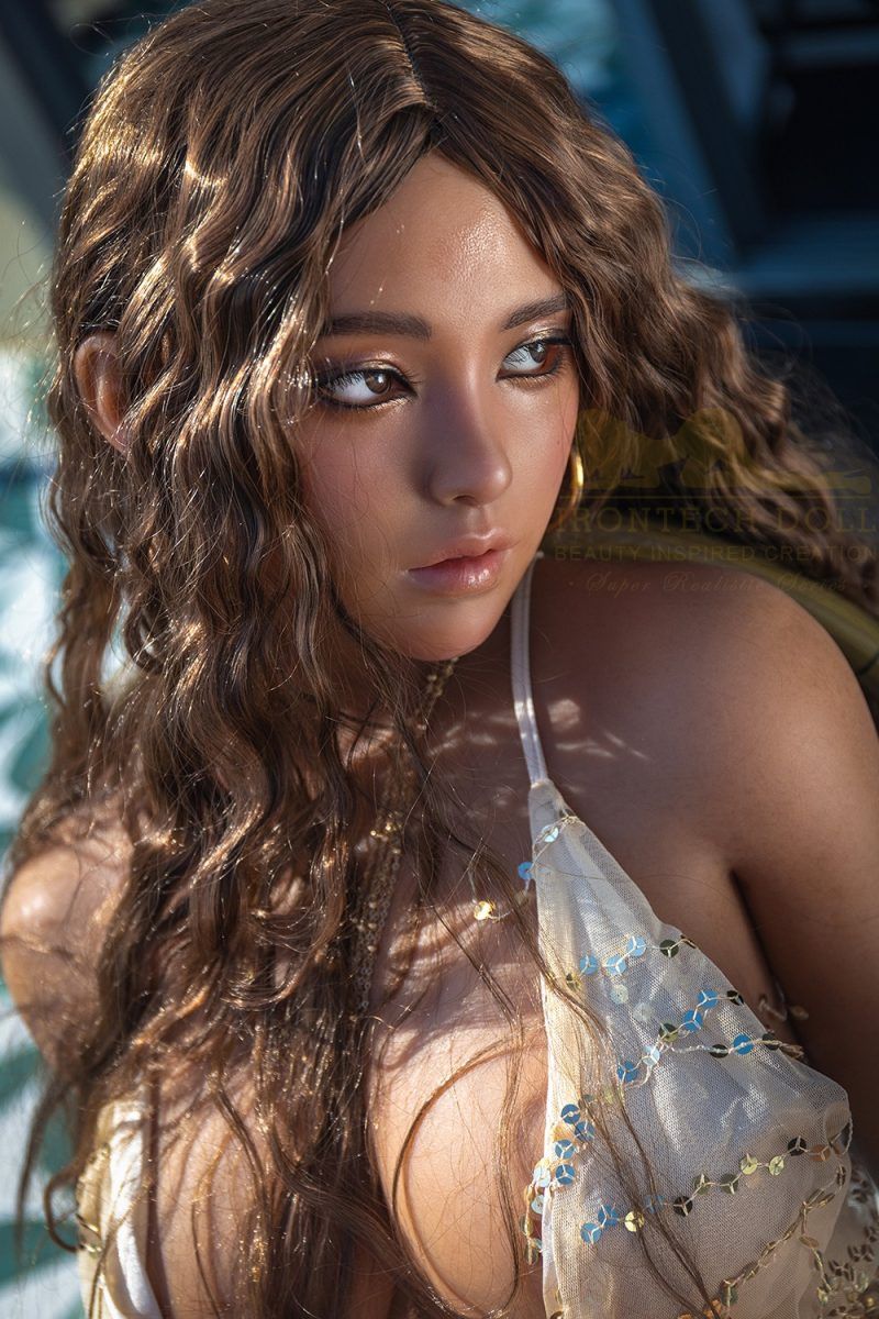 Picture of Irontech Doll 164cm/5ft5 S40 Eileen Curly Hair Tan Sex Doll