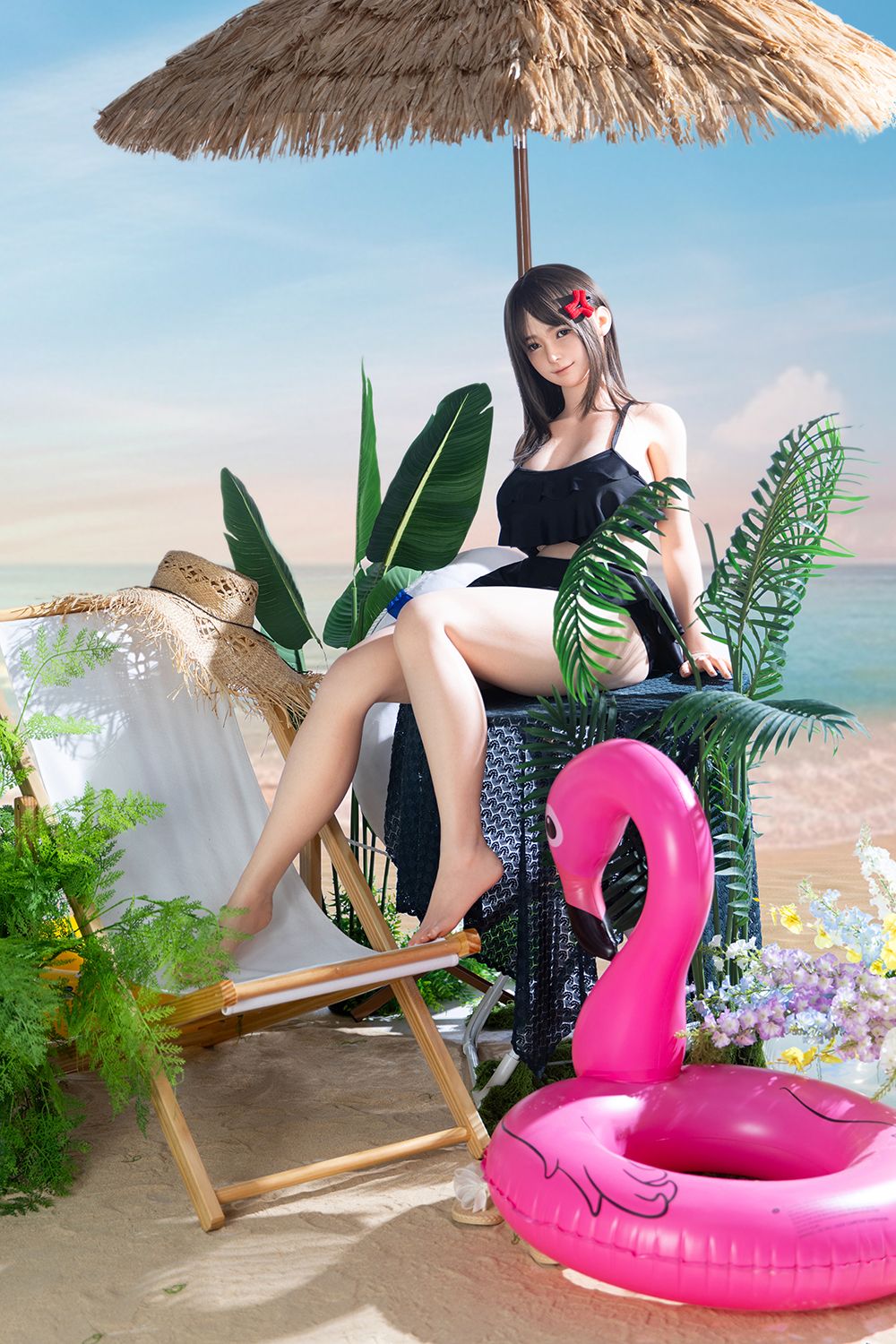 Picture of Firefly Doll 160cm/5ft3 G-cup Max Real Skin Texture Qiandao in Summer Swimsuit Silicone Sex Doll