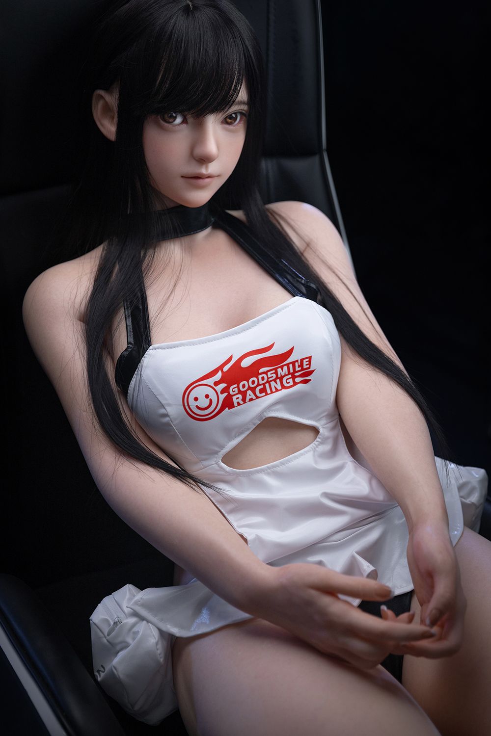 Picture of Firefly Doll 151cm/4ft11 White Leather Skirt Silicone Sex Doll Nanako