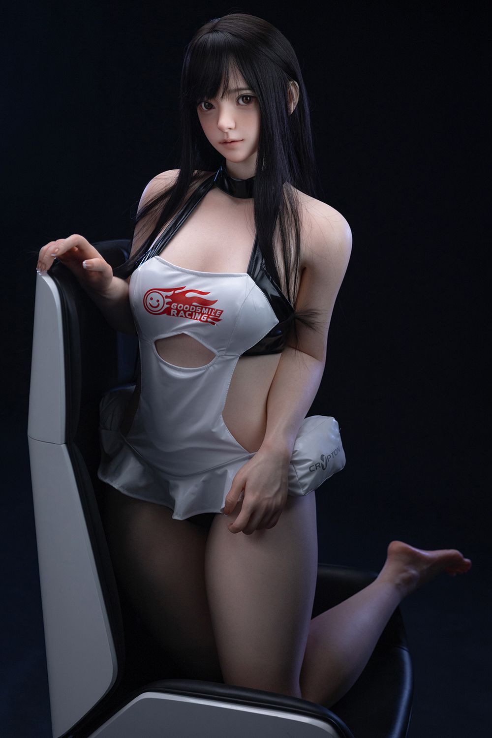Picture of Firefly Doll 151cm/4ft11 White Leather Skirt Silicone Sex Doll Nanako