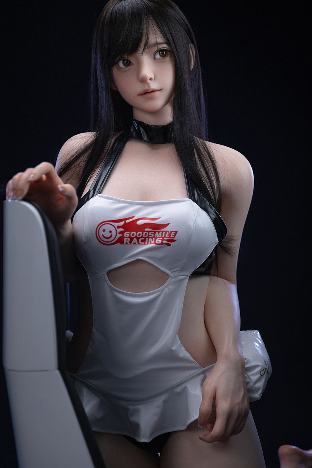 Picture of Firefly Doll 151cm/4ft11 White Leather Skirt Silicone Sex Doll Nanako